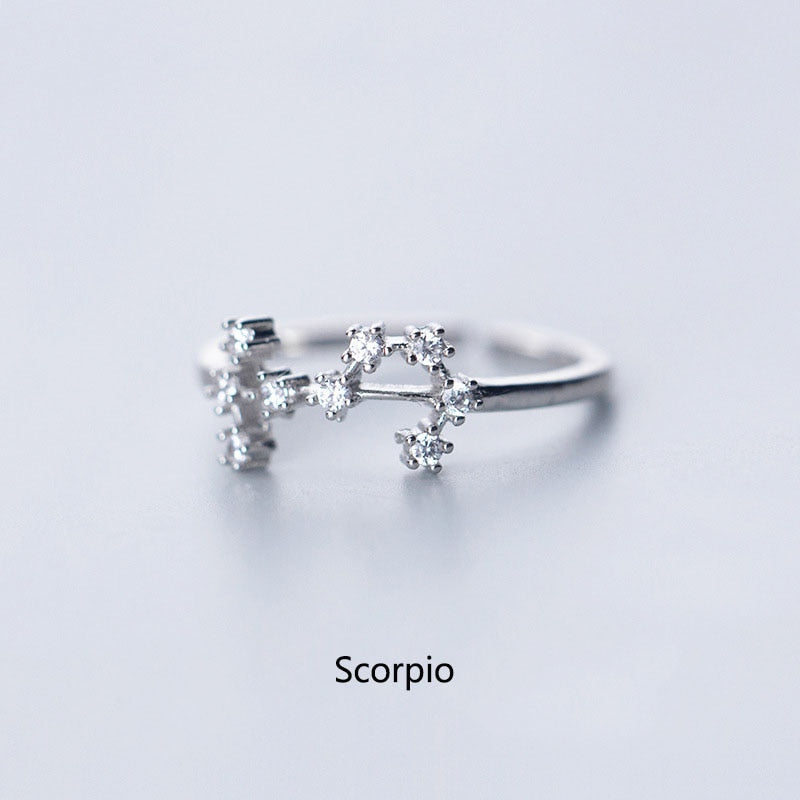 Constellation Zodiac Ring - Cubic Zirconia