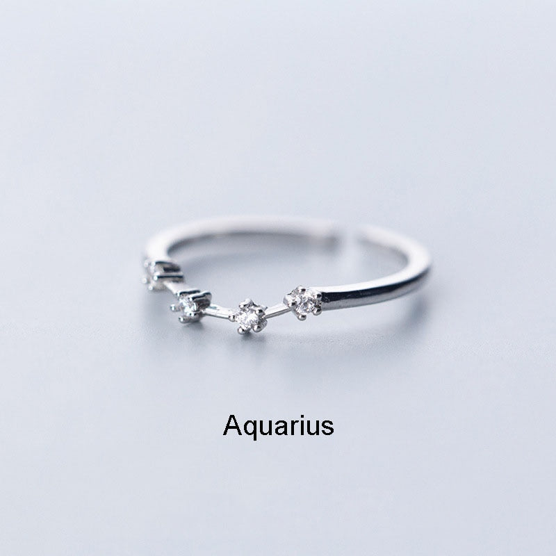 Constellation Zodiac Ring - Cubic Zirconia