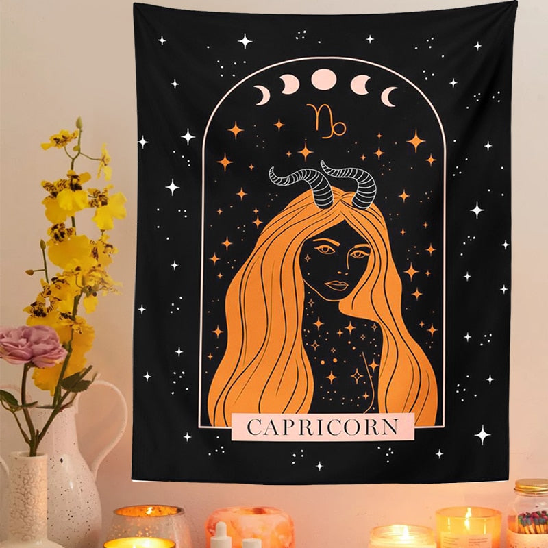 Divine Feminine ASTROLOGY Tapestry
