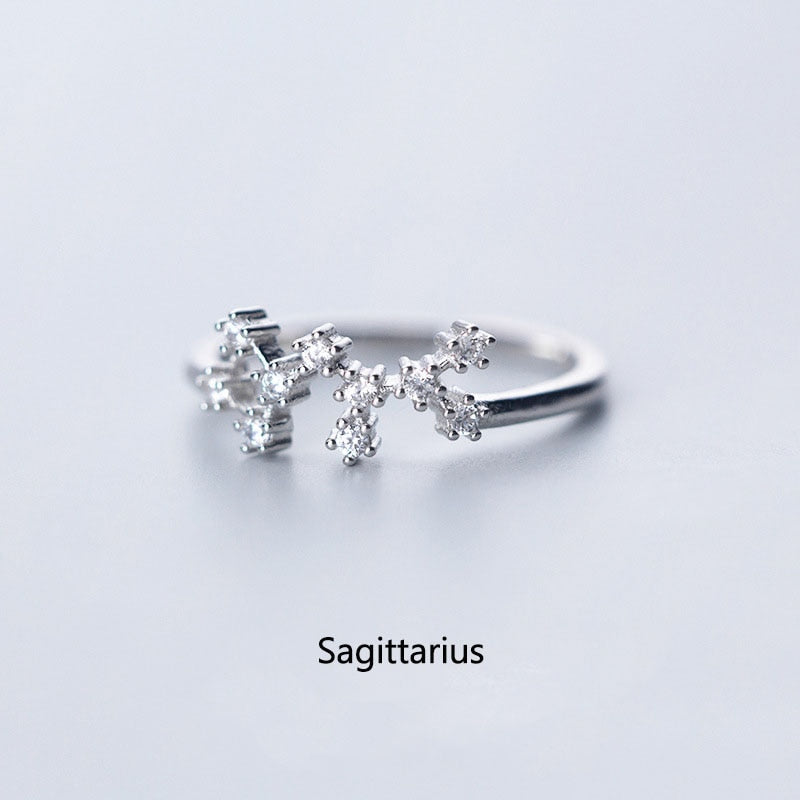 Constellation Zodiac Ring - Cubic Zirconia