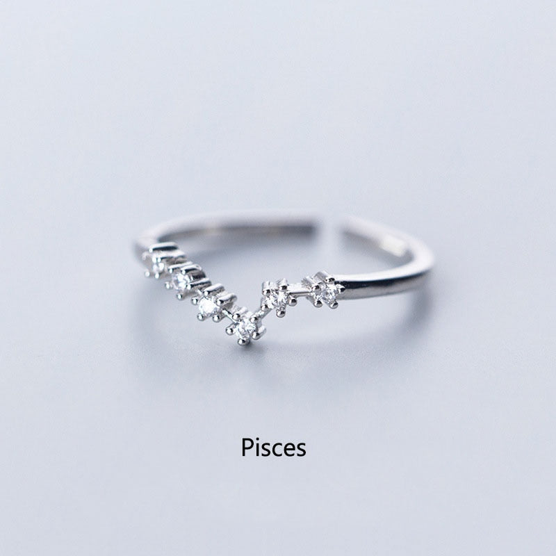 Constellation Zodiac Ring - Cubic Zirconia