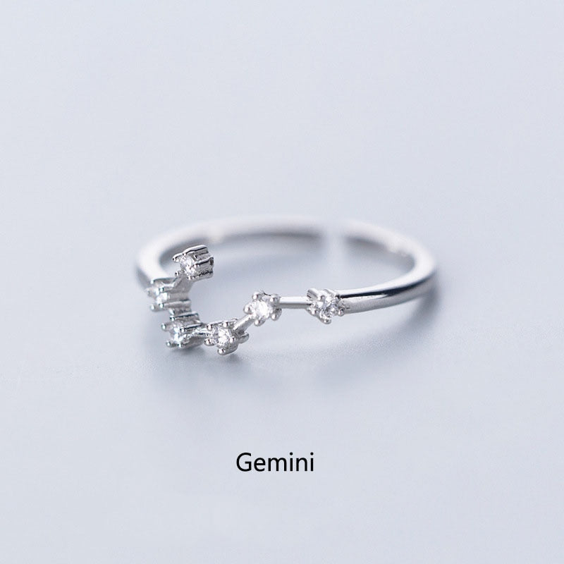 Constellation Zodiac Ring - Cubic Zirconia