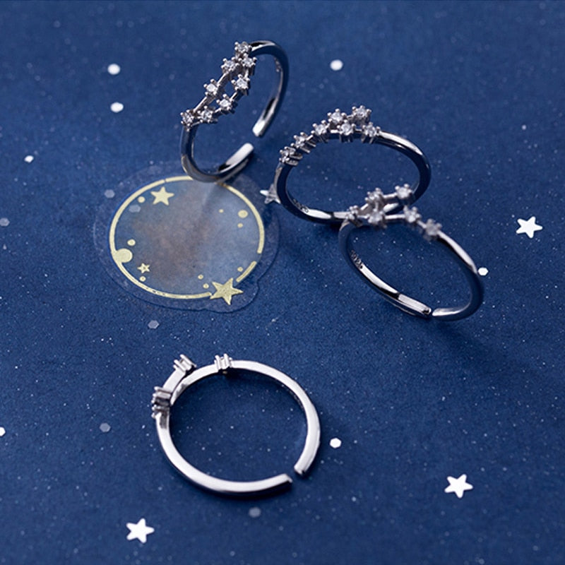 Constellation Zodiac Ring - Cubic Zirconia