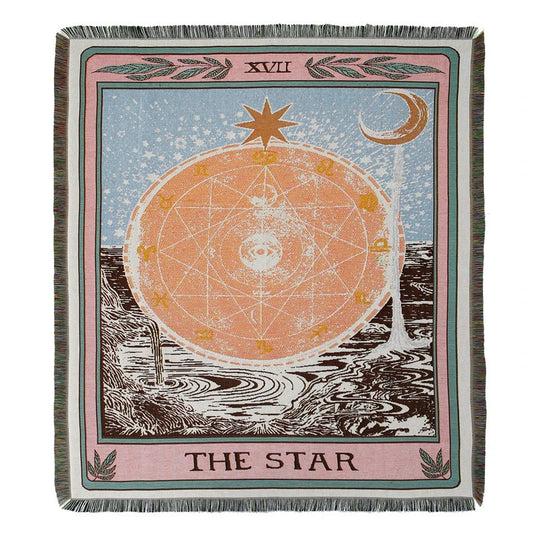 "the star" tarot - woven blanket.