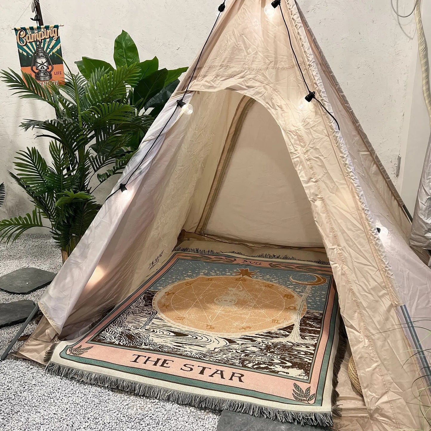 "the star" tarot - woven blanket.