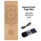 Jusenda 5mm Natural Cork TPE Yoga Mat 183*61cm Fitness Mats Gym Pilates Pad Training Exercise Sport Mat With Position Body Line