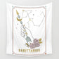Pink Zodiac Astrology Fabric Poster Tapestry