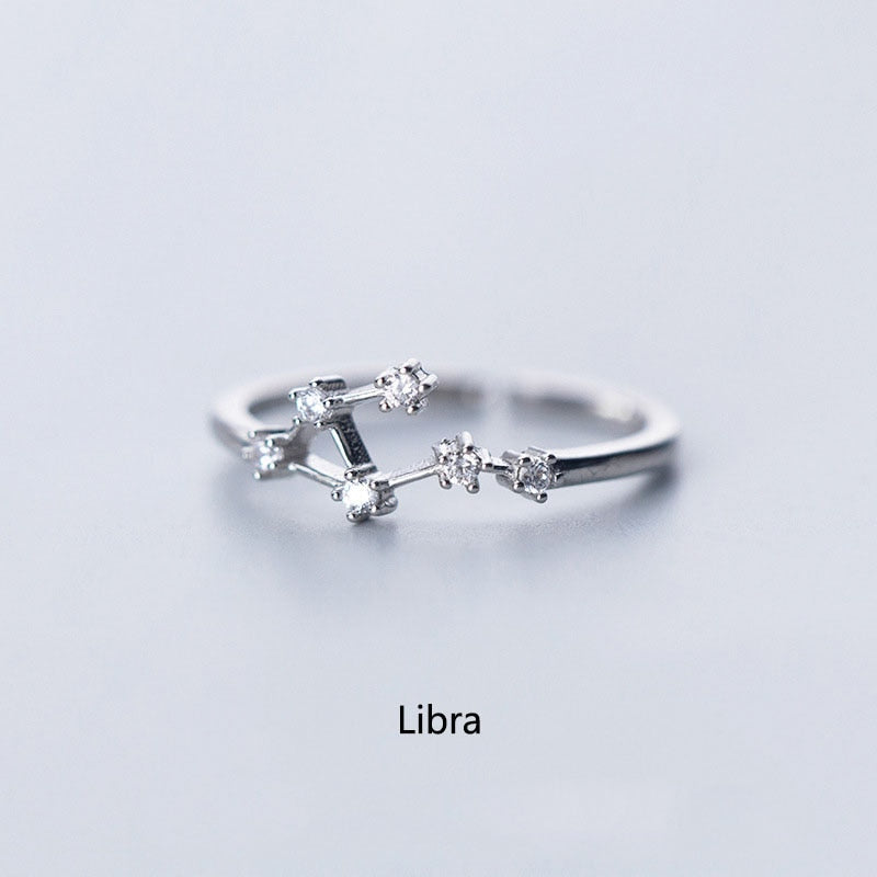Constellation Zodiac Ring - Cubic Zirconia