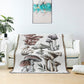 Mushroom Jacquard Tapestry Blanket