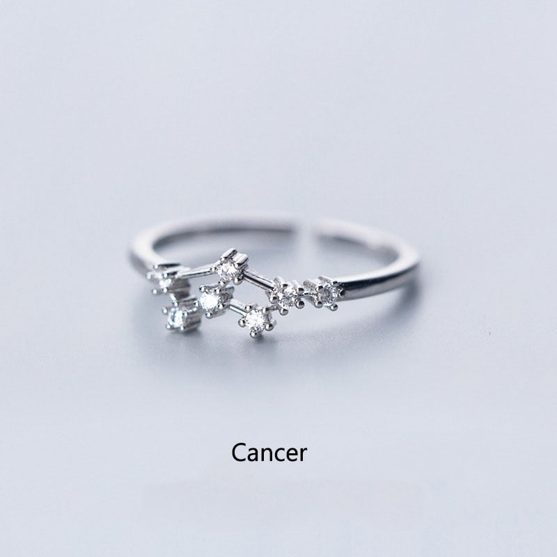 Constellation Zodiac Ring - Cubic Zirconia