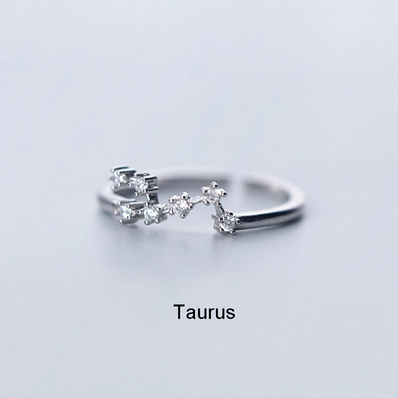 Constellation Zodiac Ring - Cubic Zirconia