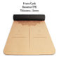 Jusenda 183X61cm Natural Cork Yoga Mat TPE Non-slip Fitness 5mm Carpet Sports Exercise Yoga Training Slimming Pads 72 *24 inch
