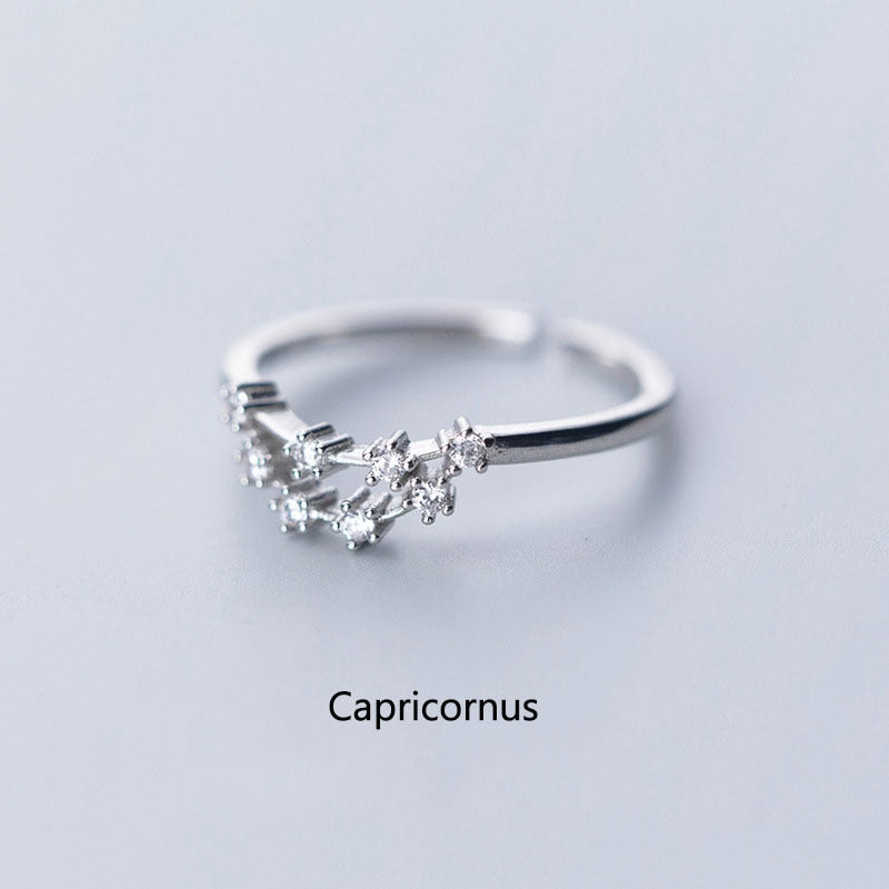 Constellation Zodiac Ring - Cubic Zirconia