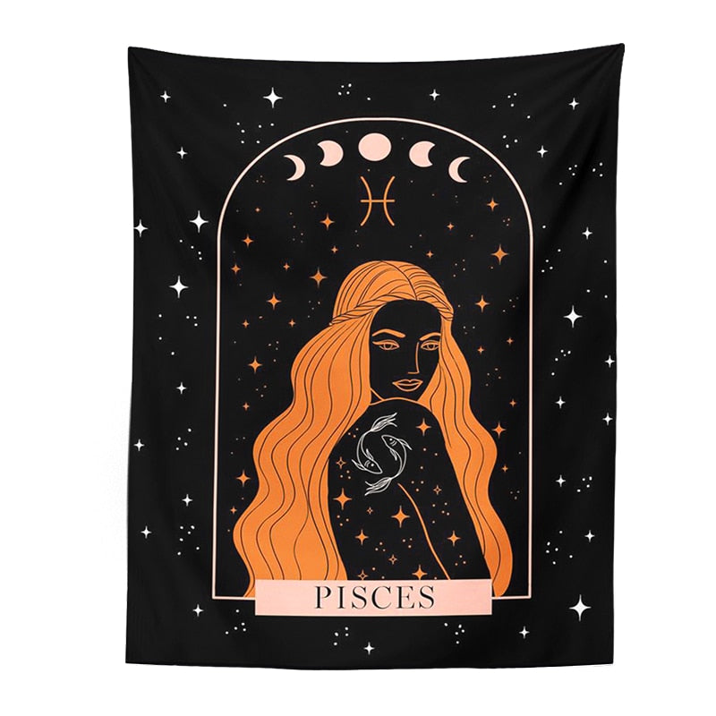 Divine Feminine ASTROLOGY Tapestry
