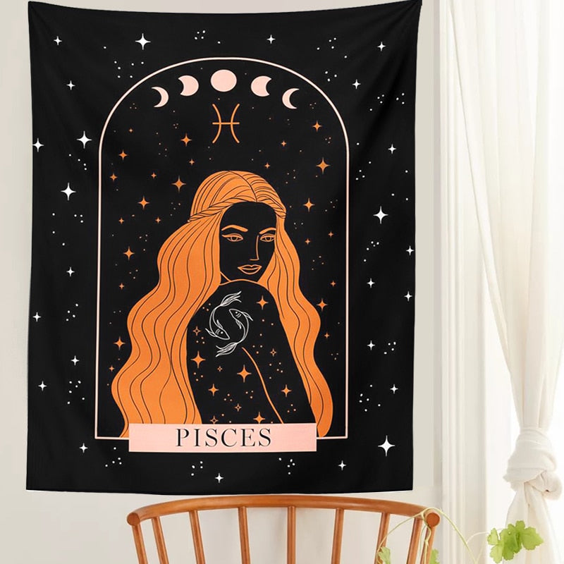 Divine Feminine ASTROLOGY Tapestry