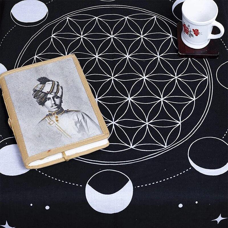 Moon Geometry Tarot Cloth