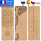 Jusenda 5mm Natural Cork TPE Yoga Mat 183*61cm Fitness Mats Gym Pilates Pad Training Exercise Sport Mat With Position Body Line
