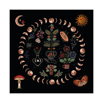 Floral Tarot Cloth
