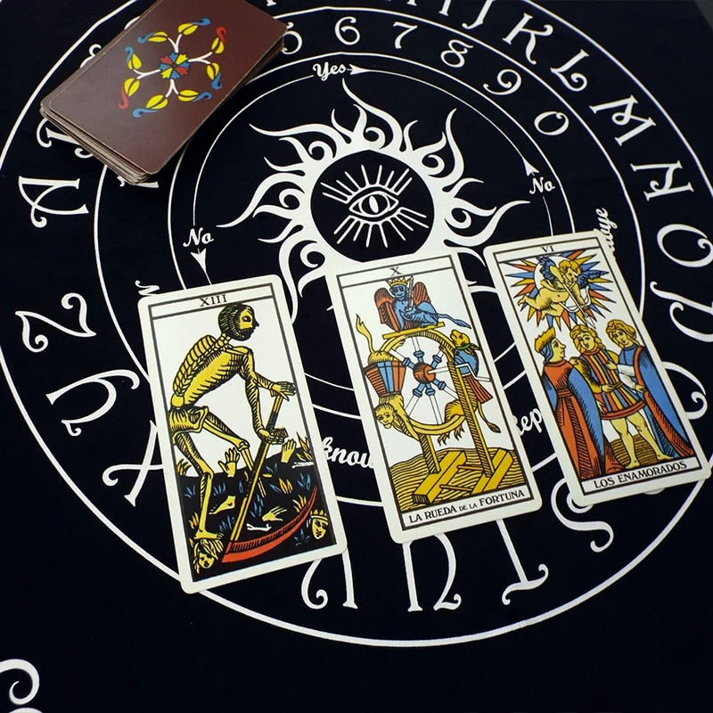 Moon Geometry Tarot Cloth