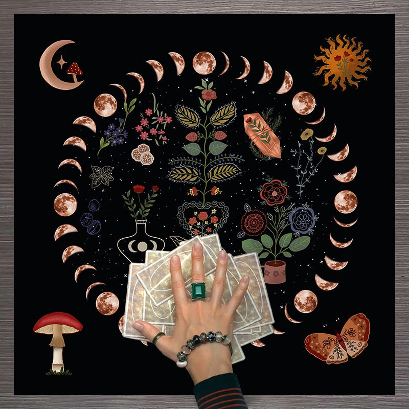 Floral Tarot Cloth