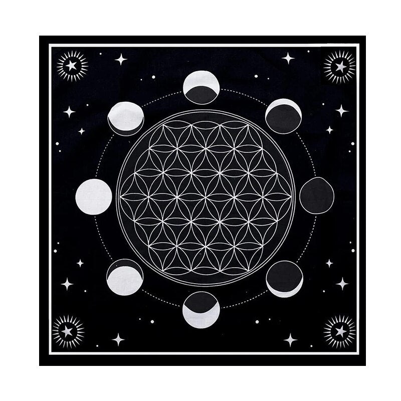 Moon Geometry Tarot Cloth
