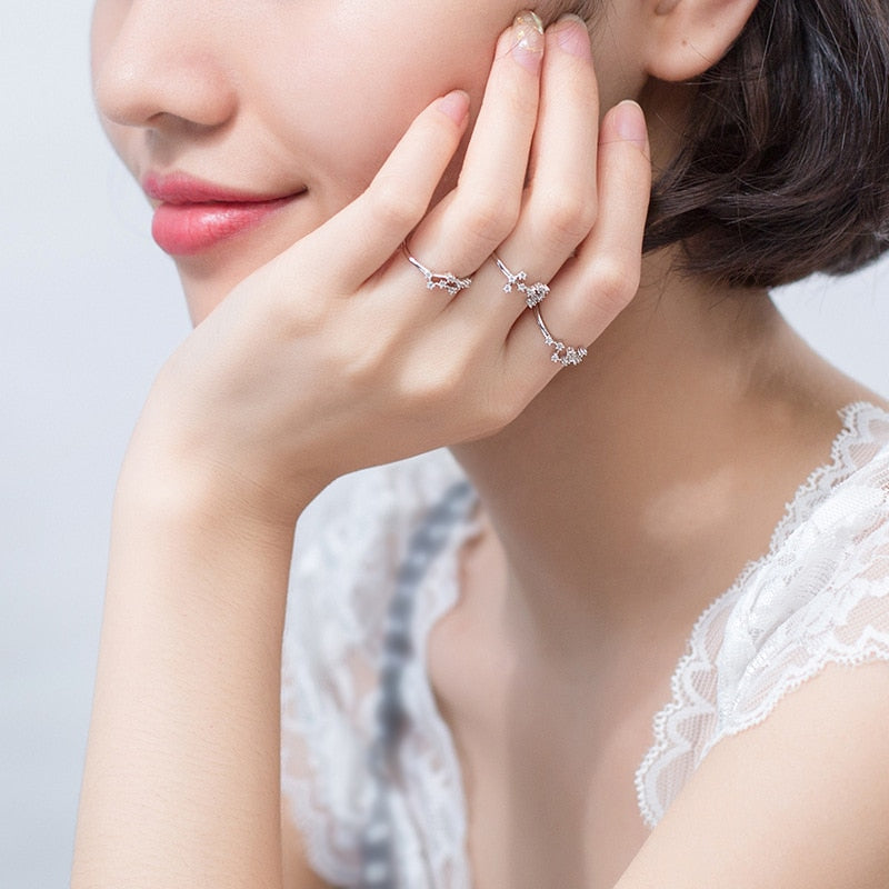 Constellation Zodiac Ring - Cubic Zirconia